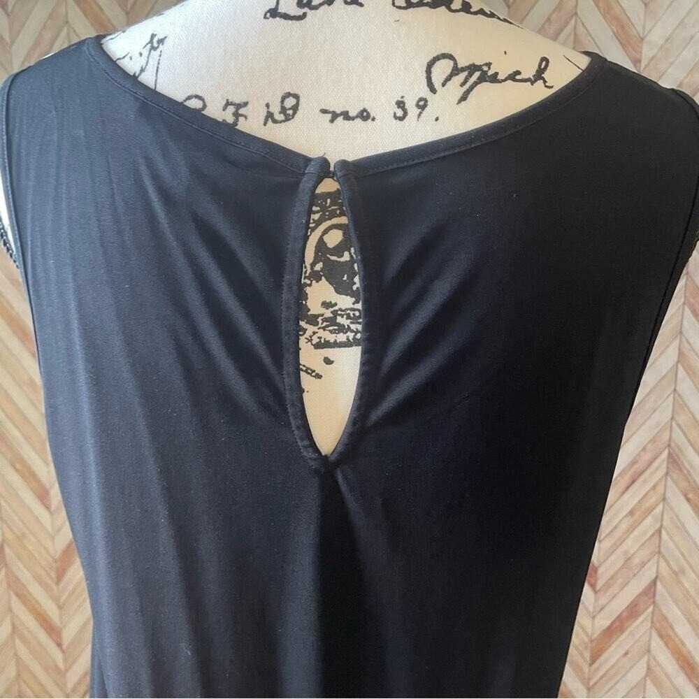 Banana‎ Republic Black and White Sheath Tribal Geometric Print Dress Medium - Picture 9 of 10